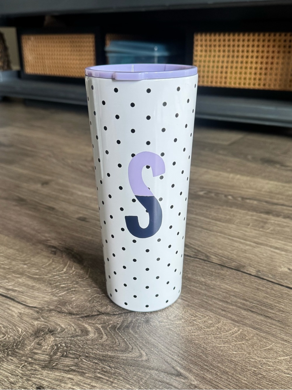 Kate Spade New York Insulated Stainless Steel Initial “S” Tumbler